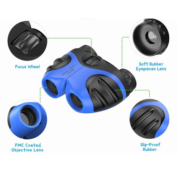 Children's HD Mini Compact Binoculars - Blue - Image 2