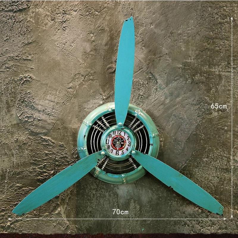 Kidsrock Vintage Clock Propeller Wall Decoration-Blue - Image 3
