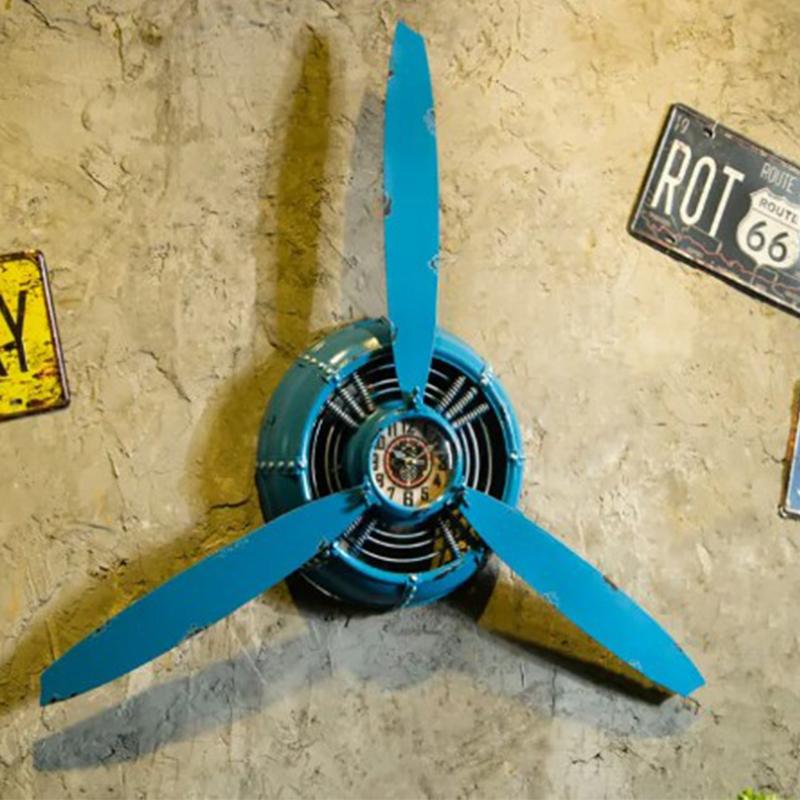 Kidsrock Vintage Clock Propeller Wall Decoration-Blue - Image 4
