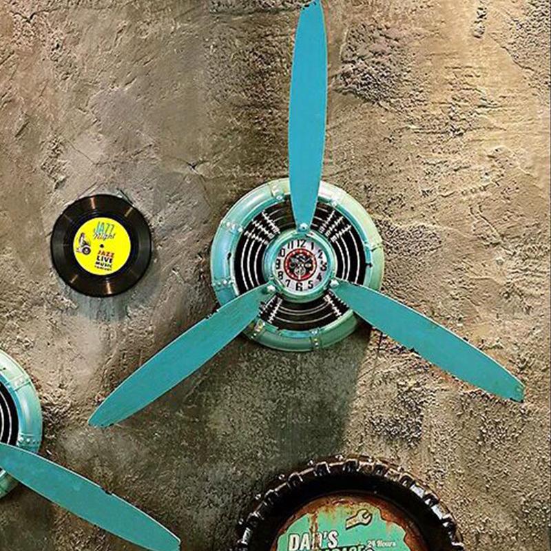 Kidsrock Vintage Clock Propeller Wall Decoration-Blue - Image 5