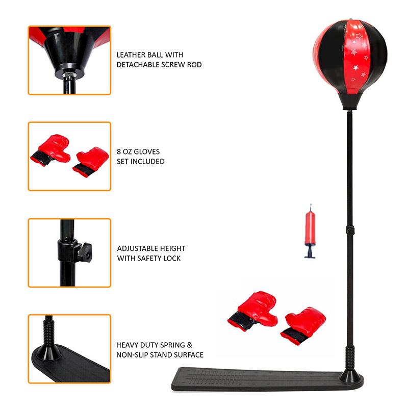 Children's Punching Ball With Stand And Gloves Boxing Set - Image 5