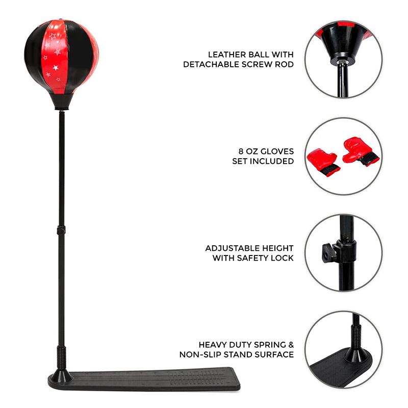 Children's Punching Ball With Stand And Gloves Boxing Set - Image 3