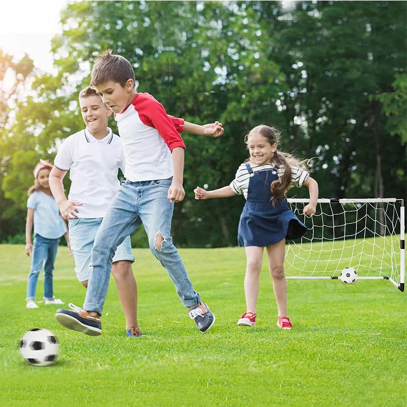 Children's 2 Soccer Goals Portable Mini Kids Soccer Goal Post Set - Image 2