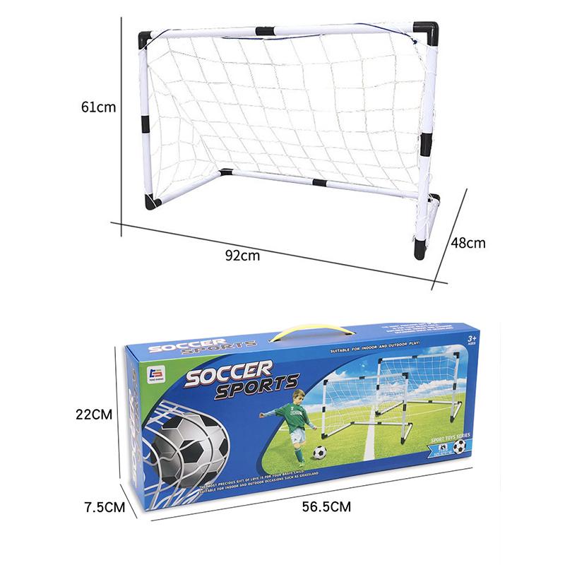 Children's 2 Soccer Goals Portable Mini Kids Soccer Goal Post Set - Image 3