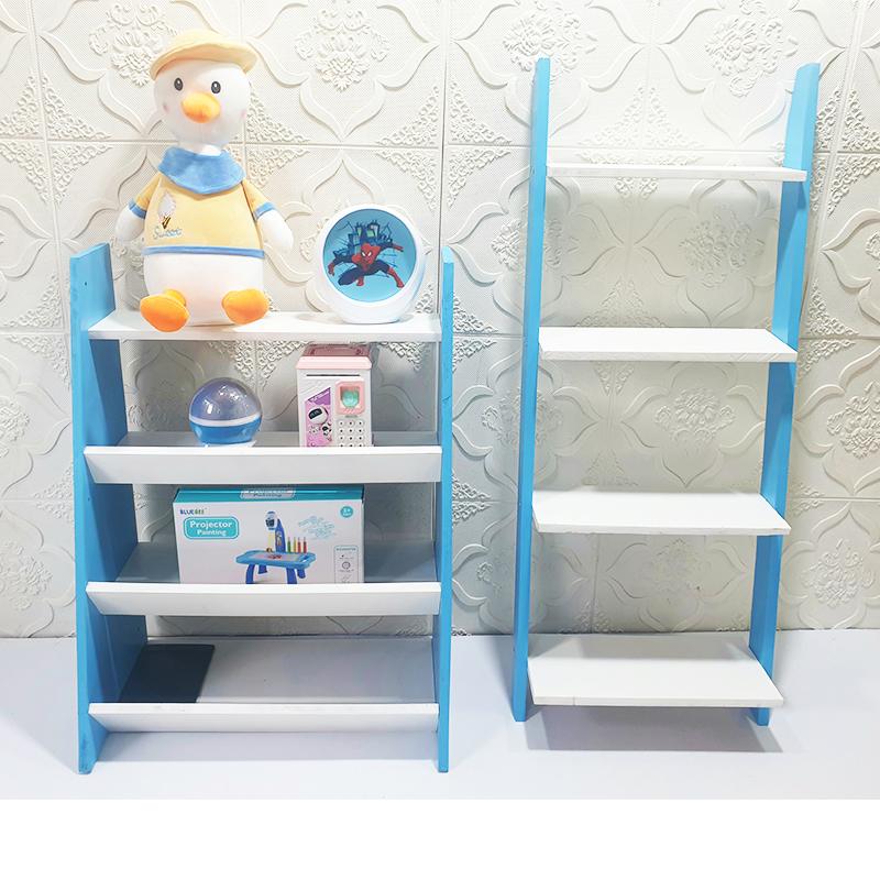 Kidsrock Trapezoidal Wooden Storage Shelf – Blue - Image 5