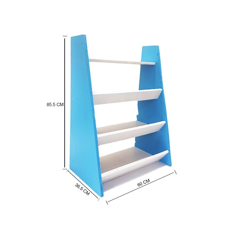 Kidsrock Trapezoidal Wooden Storage Shelf – Blue - Image 3