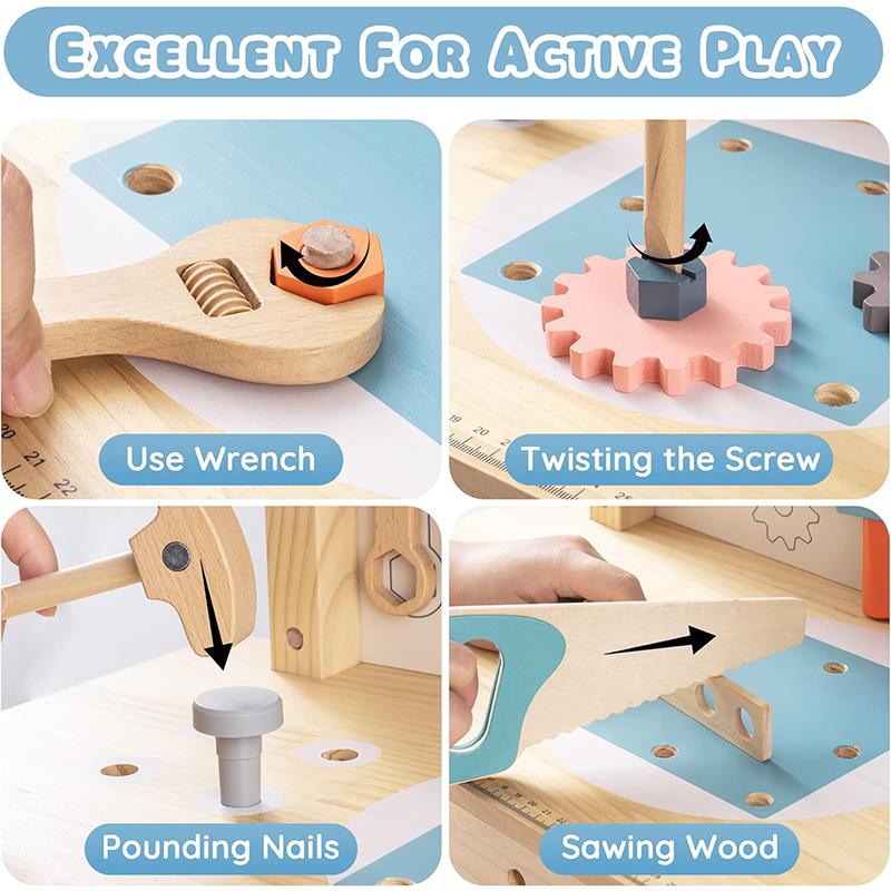Kidsrock Wooden Power Tool Workbench - Image 5