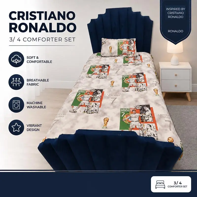Kidsrock Number 7 Sports Bedding with Pillowcase - Image 2