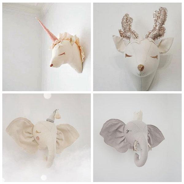 Gray Elephant with crown 3D Animal Head - Image 2