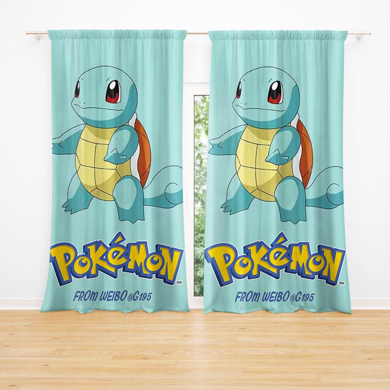 Kidsrock Pokémon Squirtle Children's Taped Curtain - Image 2