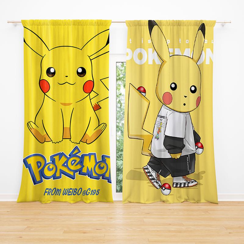 Kidsrock Classic Pokémon Pikachu Children's Taped Curtain - Image 3