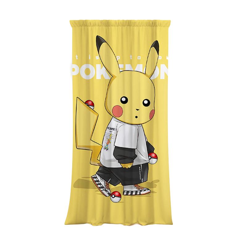 Kidsrock Pikachu Street Style Children's Taped Curtain