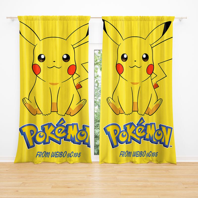 Kidsrock Classic Pokémon Pikachu Children's Taped Curtain - Image 2