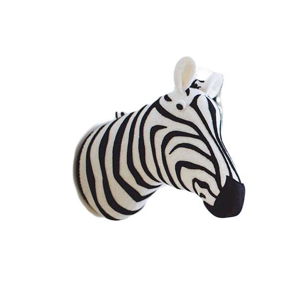 Plush Zebra Stuffed Animal Heads Wall Decoration