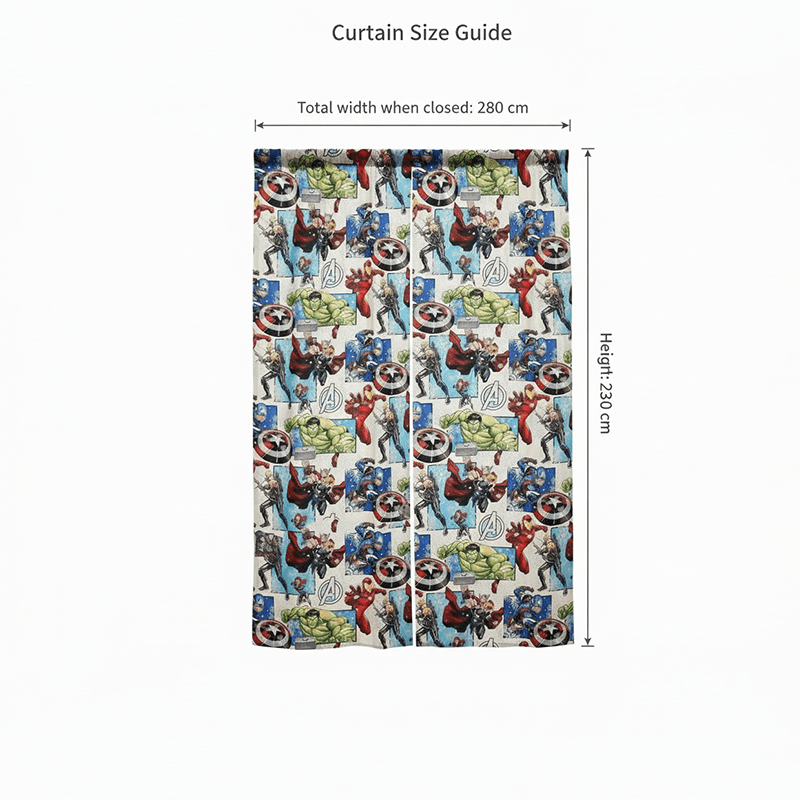Kidsrock Avengers Kids Curtains - Image 5